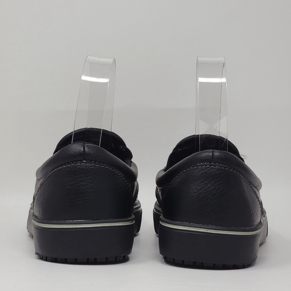 Tredsafe Shoes Mens 5 Womens 6 W Casual Slip On Loafer MNTR43SN003 Black Leather - Picture 7 of 9